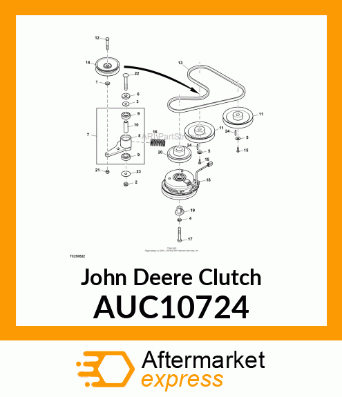 CLUTCH, 125 FT AUC10724