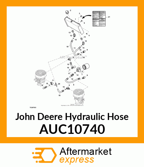 HYDRAULIC HOSE AUC10740