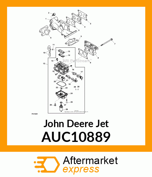 JET, JET, MAIN JET KIT #111.3 AND # AUC10889