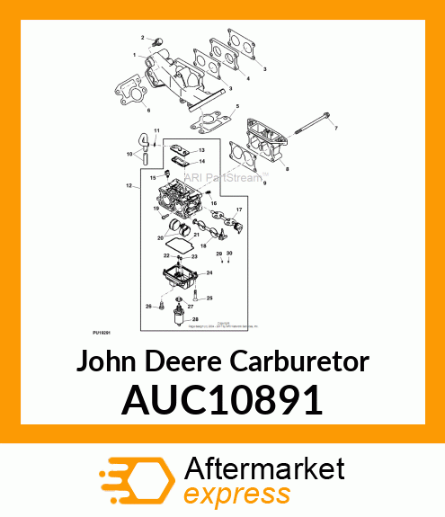 CARBURETOR, CARBURETOR WITH TAMPER AUC10891