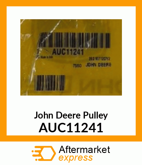 Pulley - PULLEY, FLAT IDLER PLASTIC AUC11241