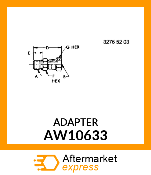 Adapter Fitting AW10633
