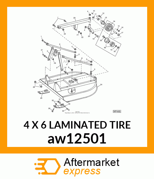 4 X 6 LAMINATED TIRE aw12501