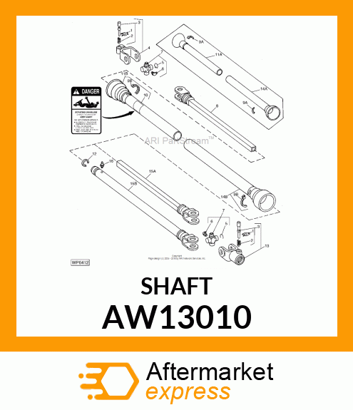 YOKE W/TUBE AW13010