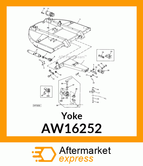 CLEVIS ASSEMBLY LH AW16252