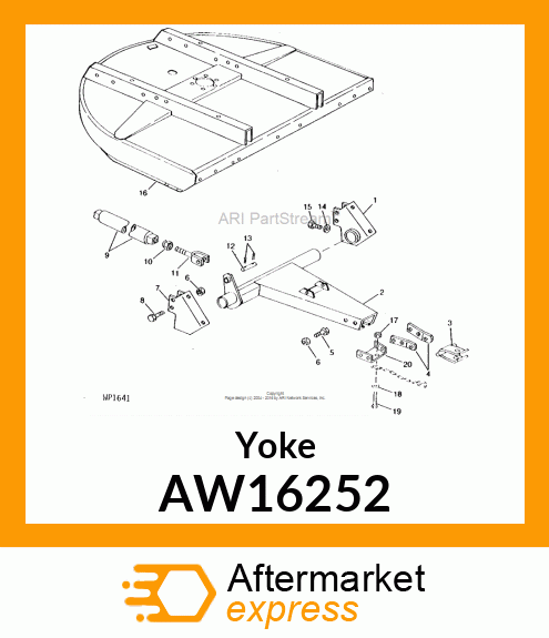 CLEVIS ASSEMBLY LH AW16252