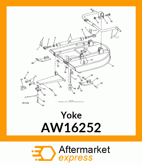 CLEVIS ASSEMBLY LH AW16252