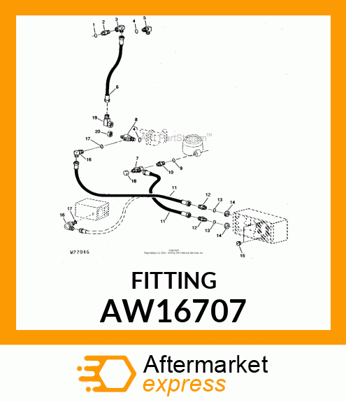 UNION FITTING, UNION FITTING AW16707