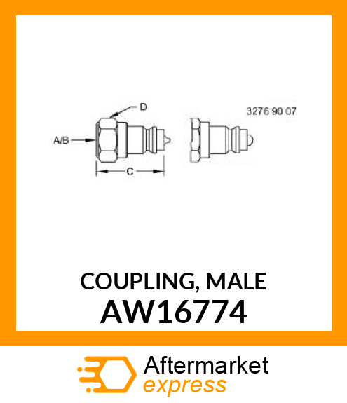 COUPLING, MALE AW16774