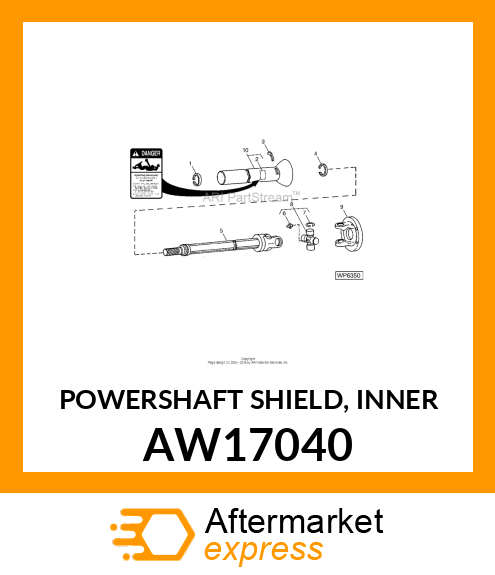 POWERSHAFT SHIELD, INNER AW17040