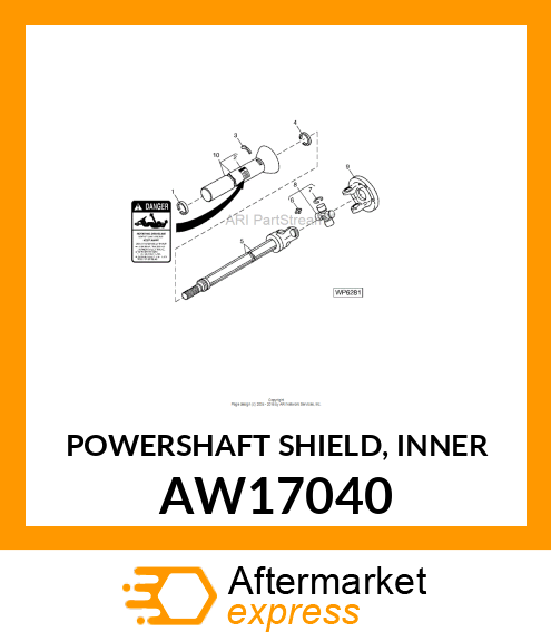 POWERSHAFT SHIELD, INNER AW17040