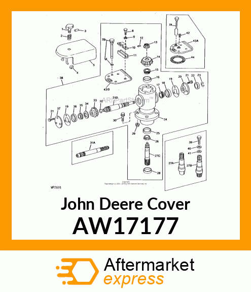 COVER, COVER ASSY AW17177