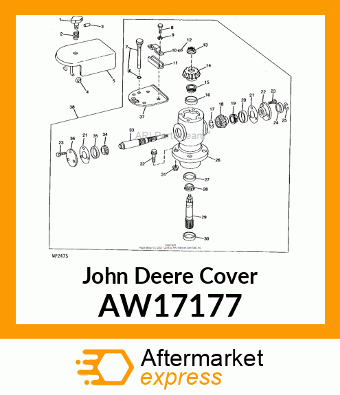 COVER, COVER ASSY AW17177