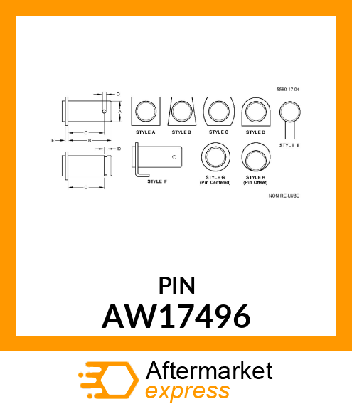 PIN ASSY AW17496