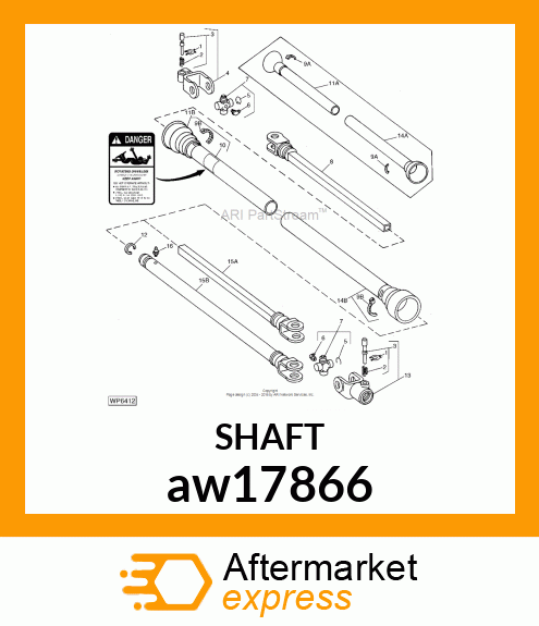 YOKE W/SHAFT aw17866