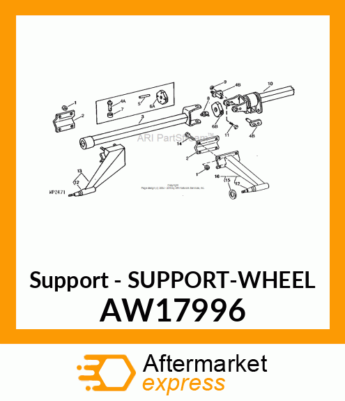 Support - SUPPORT-WHEEL AW17996