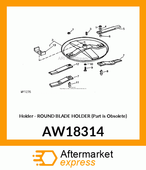 Holder - ROUND BLADE HOLDER (Part is Obsolete) AW18314