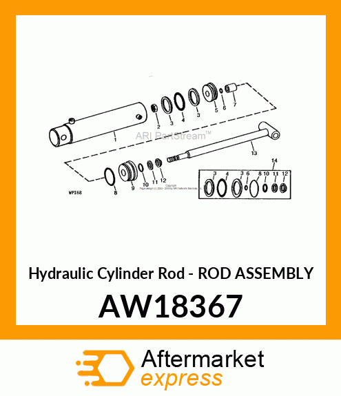 Hydraulic Cylinder Rod AW18367