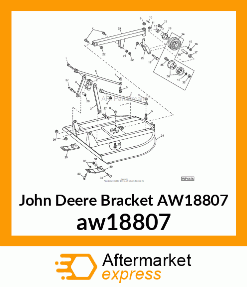 BRACKET, SUPPORT ASSEMBLY aw18807