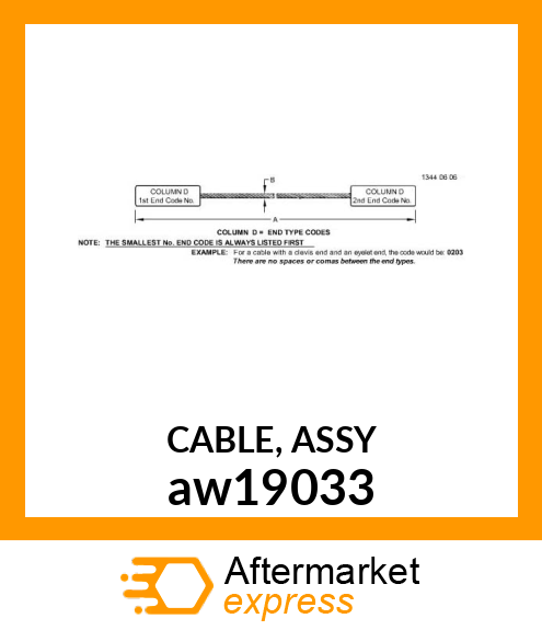 CABLE, ASSY aw19033