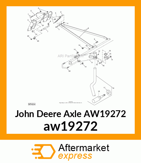 AXLE, AXLE ASSY LH aw19272