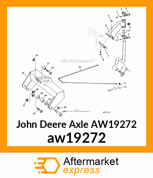 AXLE, AXLE ASSY LH aw19272