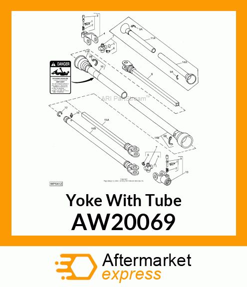 YOKE W/TUBE AW20069