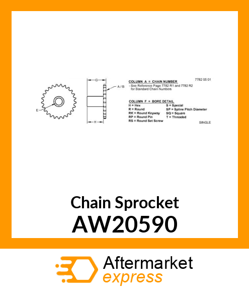 Chain Sprocket AW20590