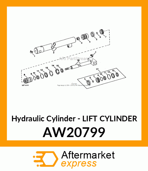 Hydraulic Cylinder - LIFT CYLINDER AW20799