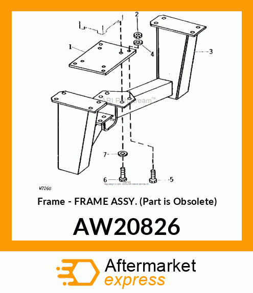 Frame - FRAME ASSY. (Part is Obsolete) AW20826