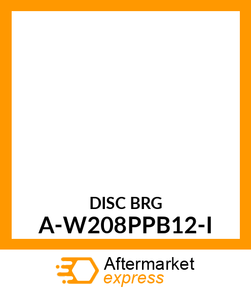 DISC BRG A-W208PPB12-I