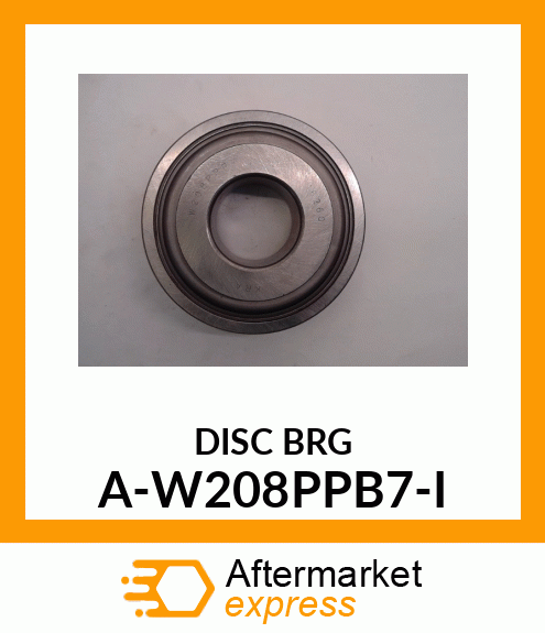 Spherical Roller Bearing - DISC BRG.; RD BORE, PL A-W208PPB7-I