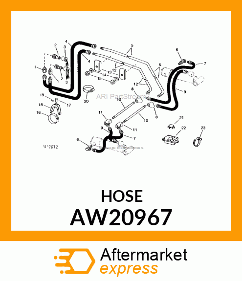 HOSE, HYDRAULIC (9.52 X 400 MM) AW20967