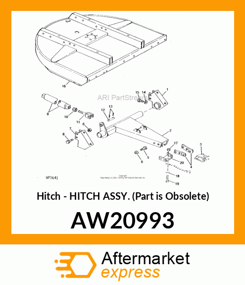 Hitch - HITCH ASSY. (Part is Obsolete) AW20993