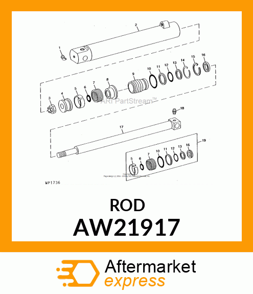 Hydraulic Cylinder Rod AW21917