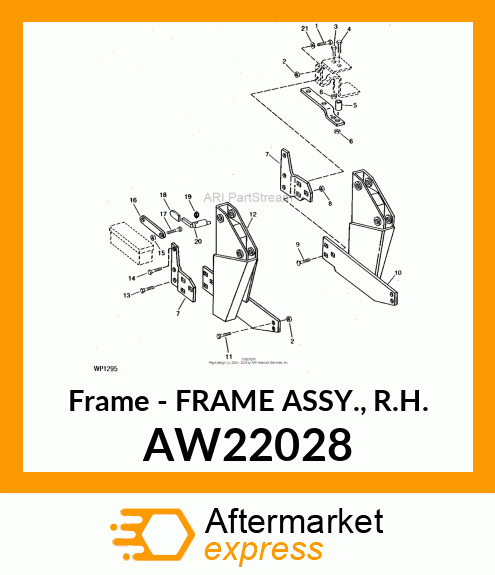 Frame - FRAME ASSY., R.H. AW22028