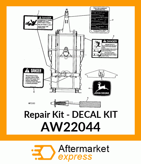 Repair Kit - DECAL KIT AW22044