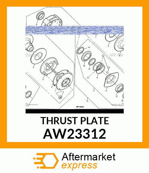 THRUST PLATE AW23312