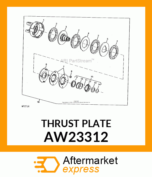 THRUST PLATE AW23312