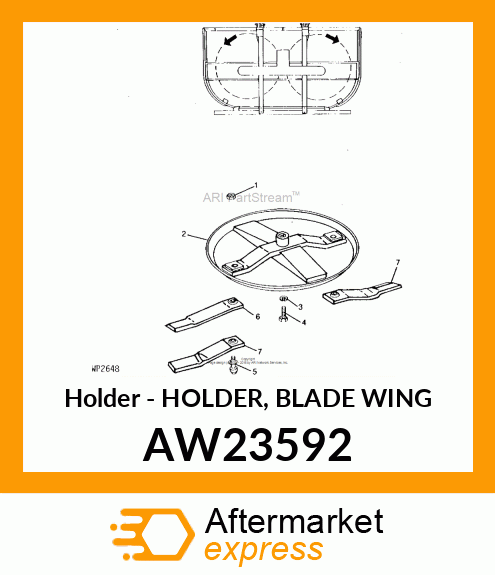 Holder - HOLDER, BLADE WING AW23592