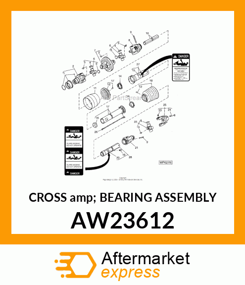 CROSS amp; BEARING ASSEMBLY AW23612