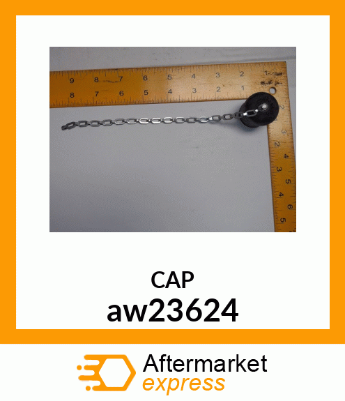 CAP, CAP, 1/2" DUST (BLACK) aw23624