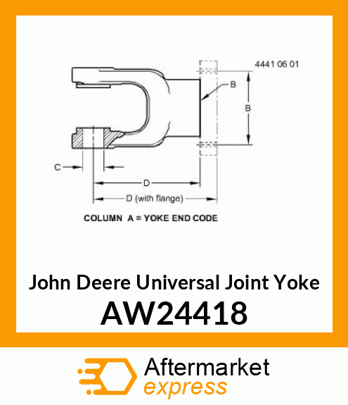 SHEAR YOKE AW24418