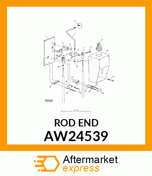 LINK END, END ROD AW24539