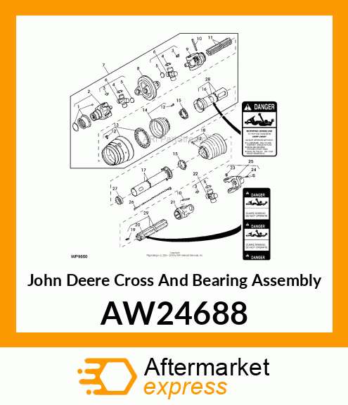 CROSS AND BEARING ASSEMBLY, CROSS B AW24688