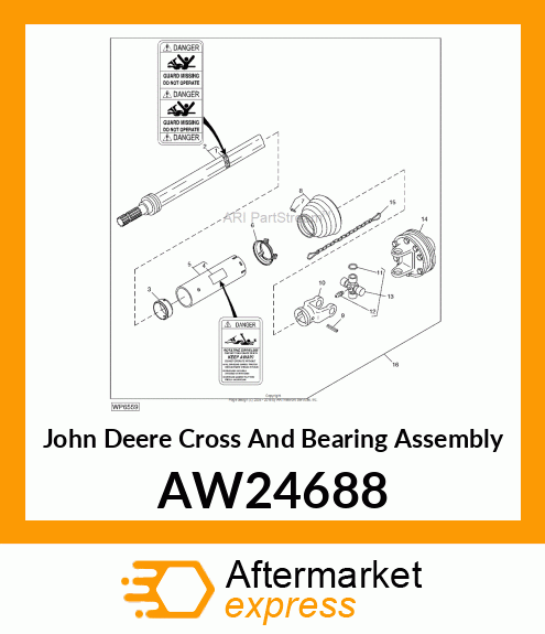 CROSS AND BEARING ASSEMBLY, CROSS B AW24688