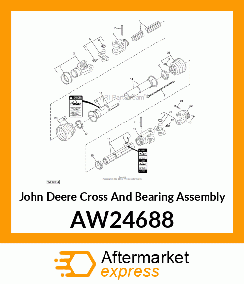 CROSS AND BEARING ASSEMBLY, CROSS B AW24688