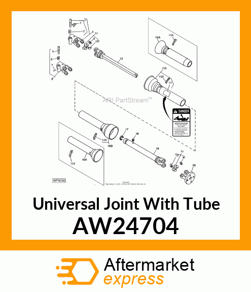 Universal Joint With Tube AW24704