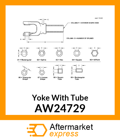 Yoke With Tube AW24729