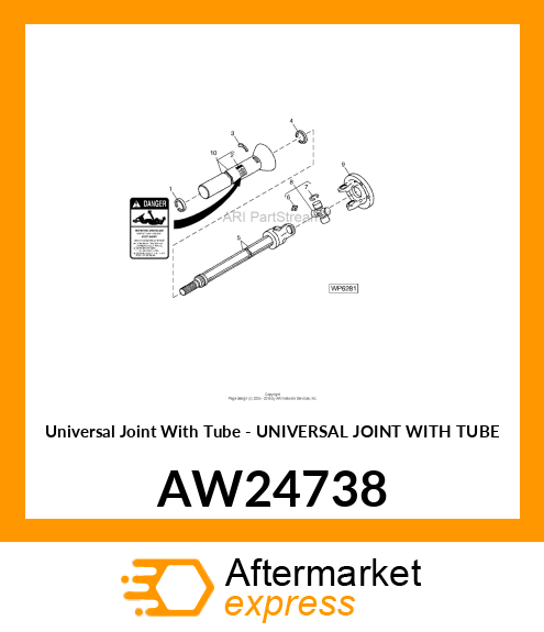 Universal Joint With Tube - UNIVERSAL JOINT WITH TUBE AW24738
